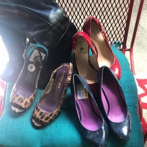 Assorted sz 6 heels-bundle of four